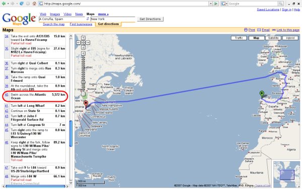 Traveling abroad with google maps