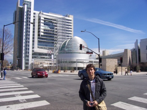Mario at the San Jose City Hall Rotunda