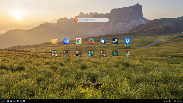 Endless OS 3.2 as it looks in my laptop right now