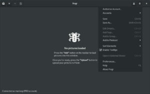 Frogr 1.5 screenshot